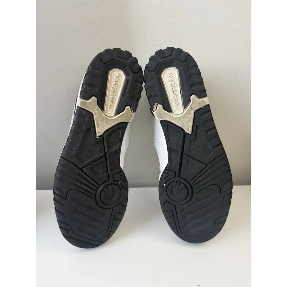 Size 4.5 Big Kids - New Balance 550 - White / Black / Raincloud - BB550HA1